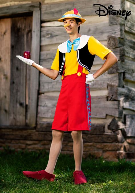 This costume could be custom-made for both adults and children. . Pinocchio costume adults